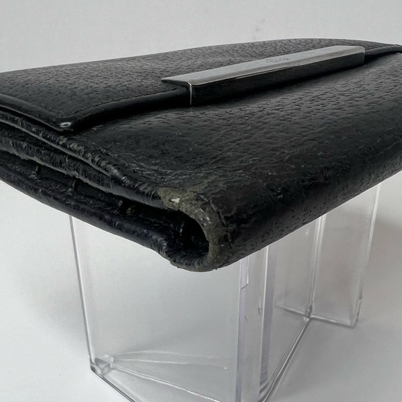 🖤Gucci Unisex Black Leather Compact Trifold Wallet | PRELOVED!!🖤✔️ - Picture 7 of 14